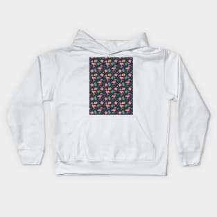 Cool Flamingo! (Pattern) Kids Hoodie